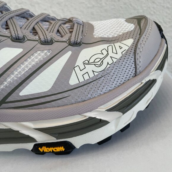 NEW IN BOX Hoka Mafate Speed 2 Running Shoes Sneakers Putty Eucalyptus Women 8.5 - Picture 6 of 12